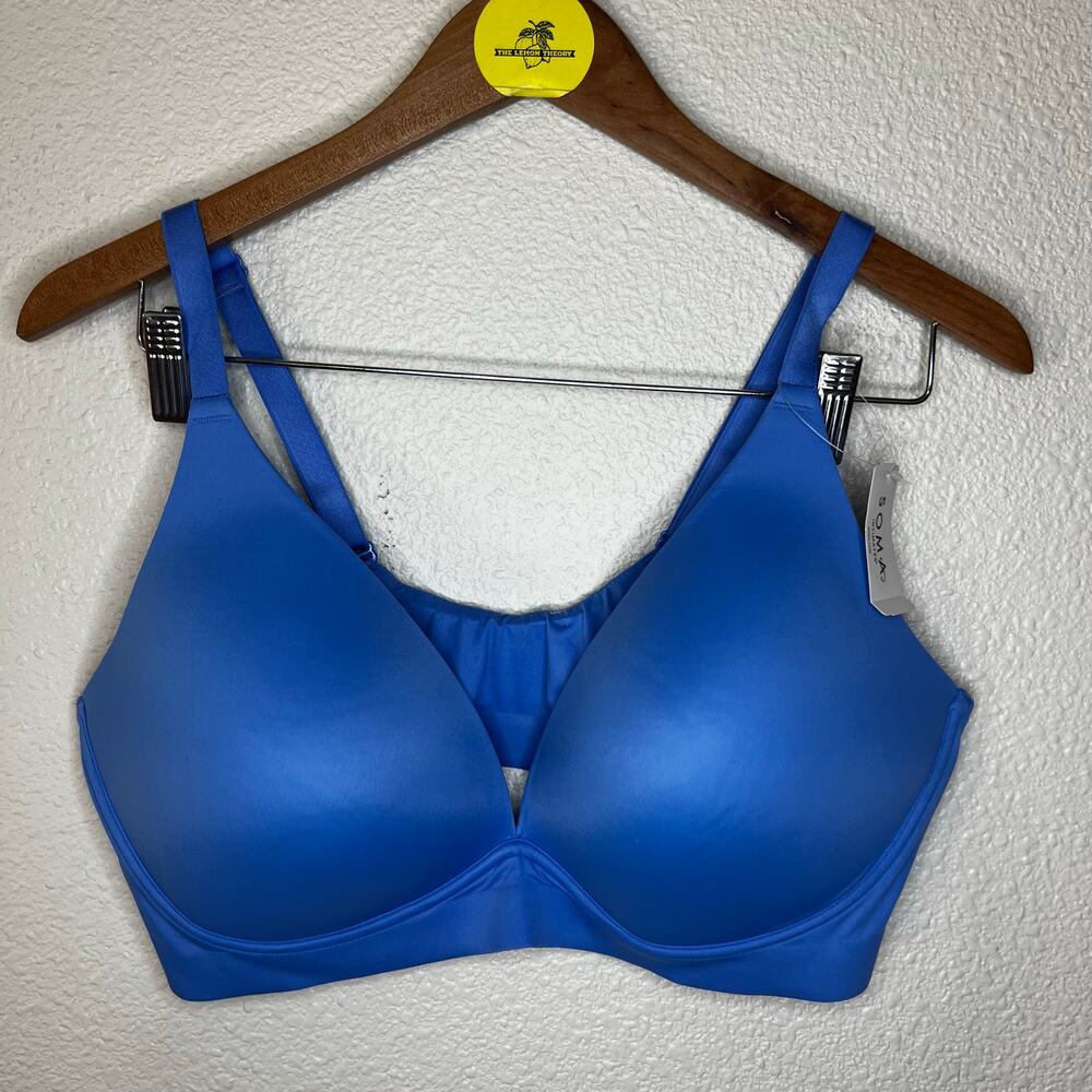 Soma Enbliss Luxe Plunge Bralette in Dreams Come Blue NEW XXL PLUS